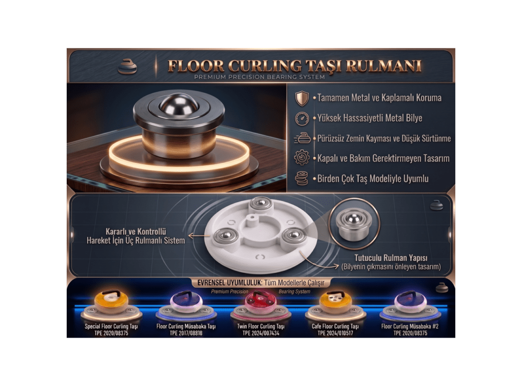 Floor Körling Taşı Rulmanı (Metal Korumalı)